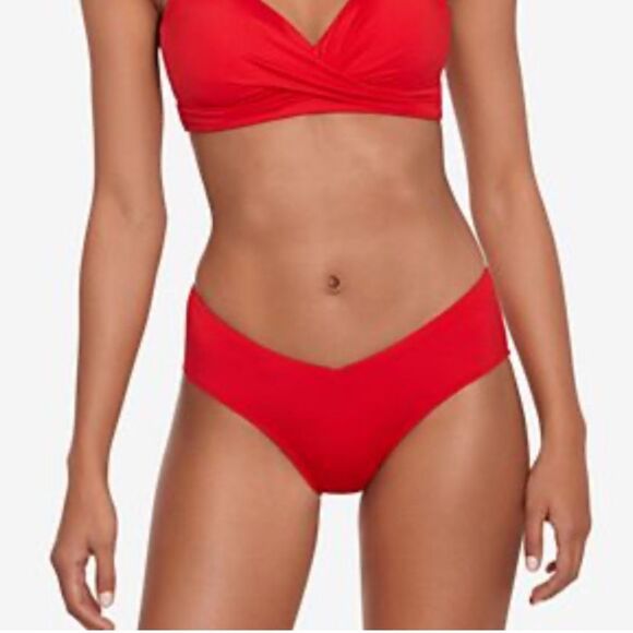 Lauren Ralph Lauren Beach Club Solid Mid-Rise V-Front Bikini Bottom Size 6, NWT - Picture 8 of 8